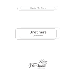 BROTHERS per pianoforte [DIGITALE]
